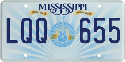 MS license plate LQQ655