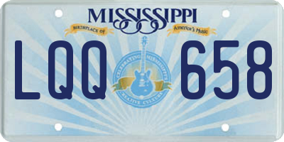MS license plate LQQ658