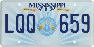 MS license plate LQQ659