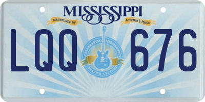 MS license plate LQQ676