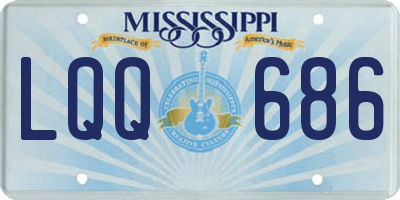 MS license plate LQQ686