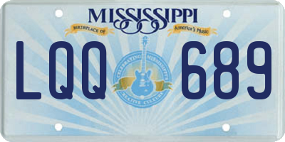 MS license plate LQQ689