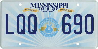 MS license plate LQQ690