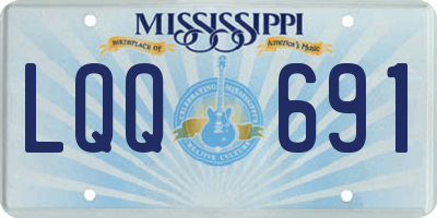MS license plate LQQ691