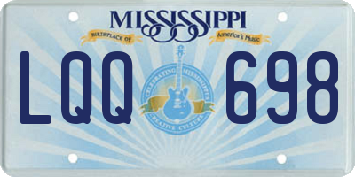 MS license plate LQQ698