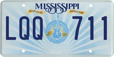 MS license plate LQQ711