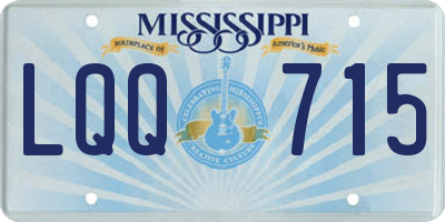 MS license plate LQQ715