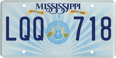 MS license plate LQQ718
