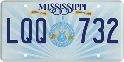 MS license plate LQQ732