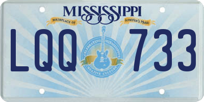 MS license plate LQQ733