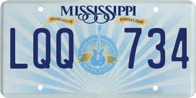 MS license plate LQQ734