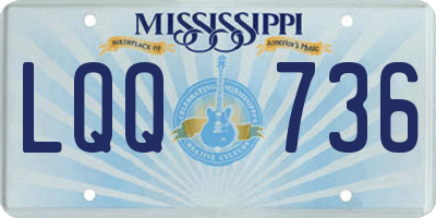 MS license plate LQQ736