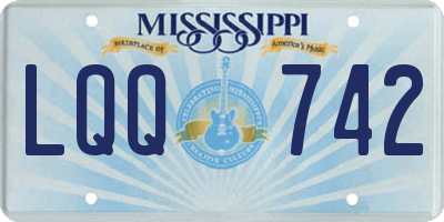 MS license plate LQQ742
