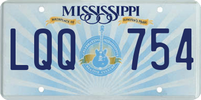 MS license plate LQQ754