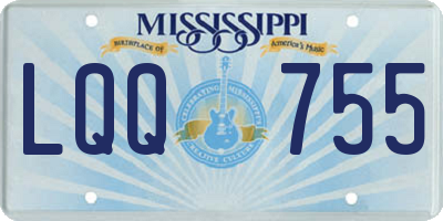 MS license plate LQQ755