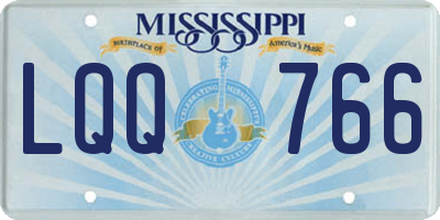 MS license plate LQQ766