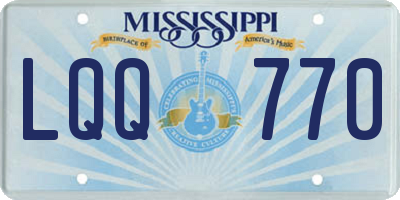 MS license plate LQQ770