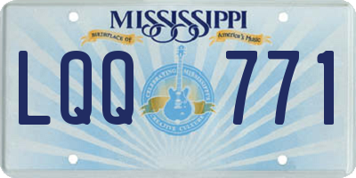 MS license plate LQQ771