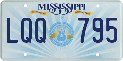 MS license plate LQQ795
