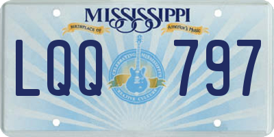 MS license plate LQQ797