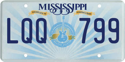 MS license plate LQQ799