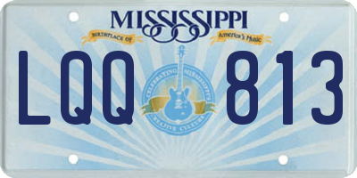 MS license plate LQQ813