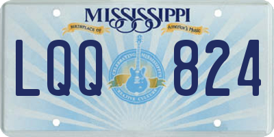 MS license plate LQQ824