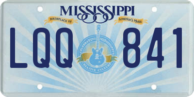 MS license plate LQQ841