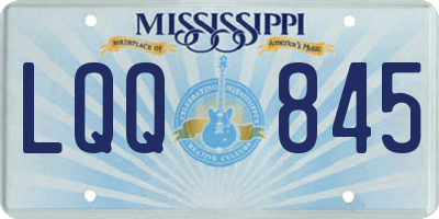 MS license plate LQQ845
