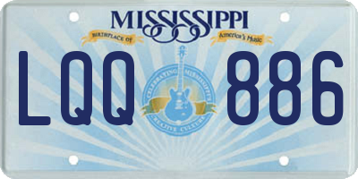MS license plate LQQ886