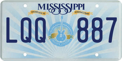 MS license plate LQQ887