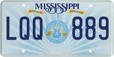 MS license plate LQQ889