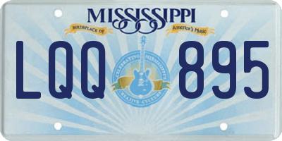 MS license plate LQQ895