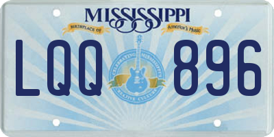 MS license plate LQQ896