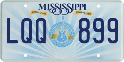 MS license plate LQQ899
