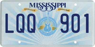 MS license plate LQQ901