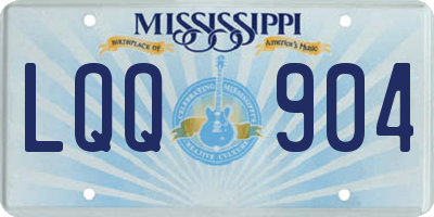 MS license plate LQQ904