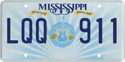 MS license plate LQQ911
