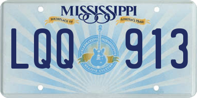 MS license plate LQQ913