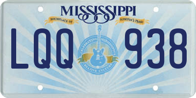 MS license plate LQQ938