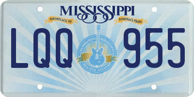 MS license plate LQQ955