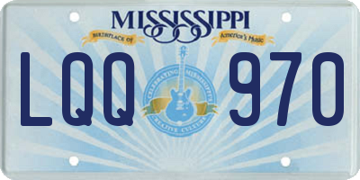 MS license plate LQQ970