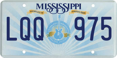 MS license plate LQQ975