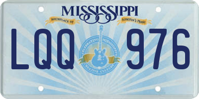 MS license plate LQQ976