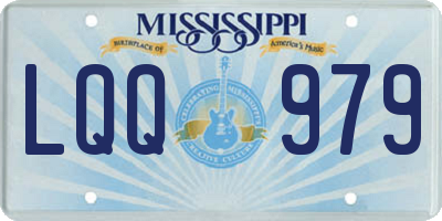 MS license plate LQQ979