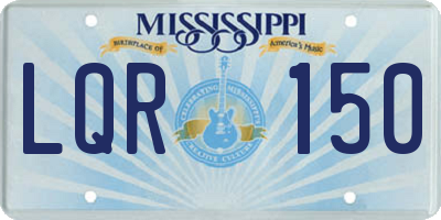 MS license plate LQR150
