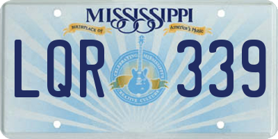 MS license plate LQR339