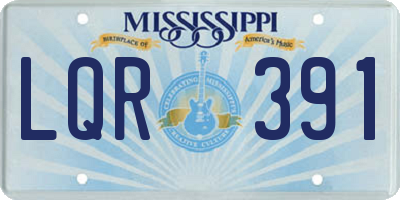 MS license plate LQR391