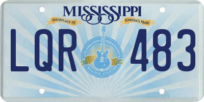 MS license plate LQR483