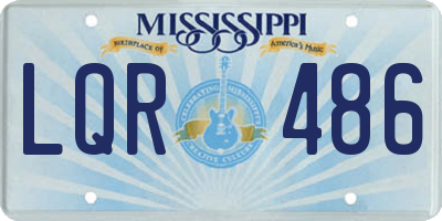 MS license plate LQR486
